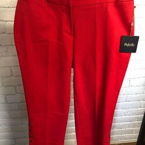 Red Capri pants